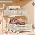Estante de almacenamiento de cocina de varios niveles, organizador de fregadero multifuncional para el hogar