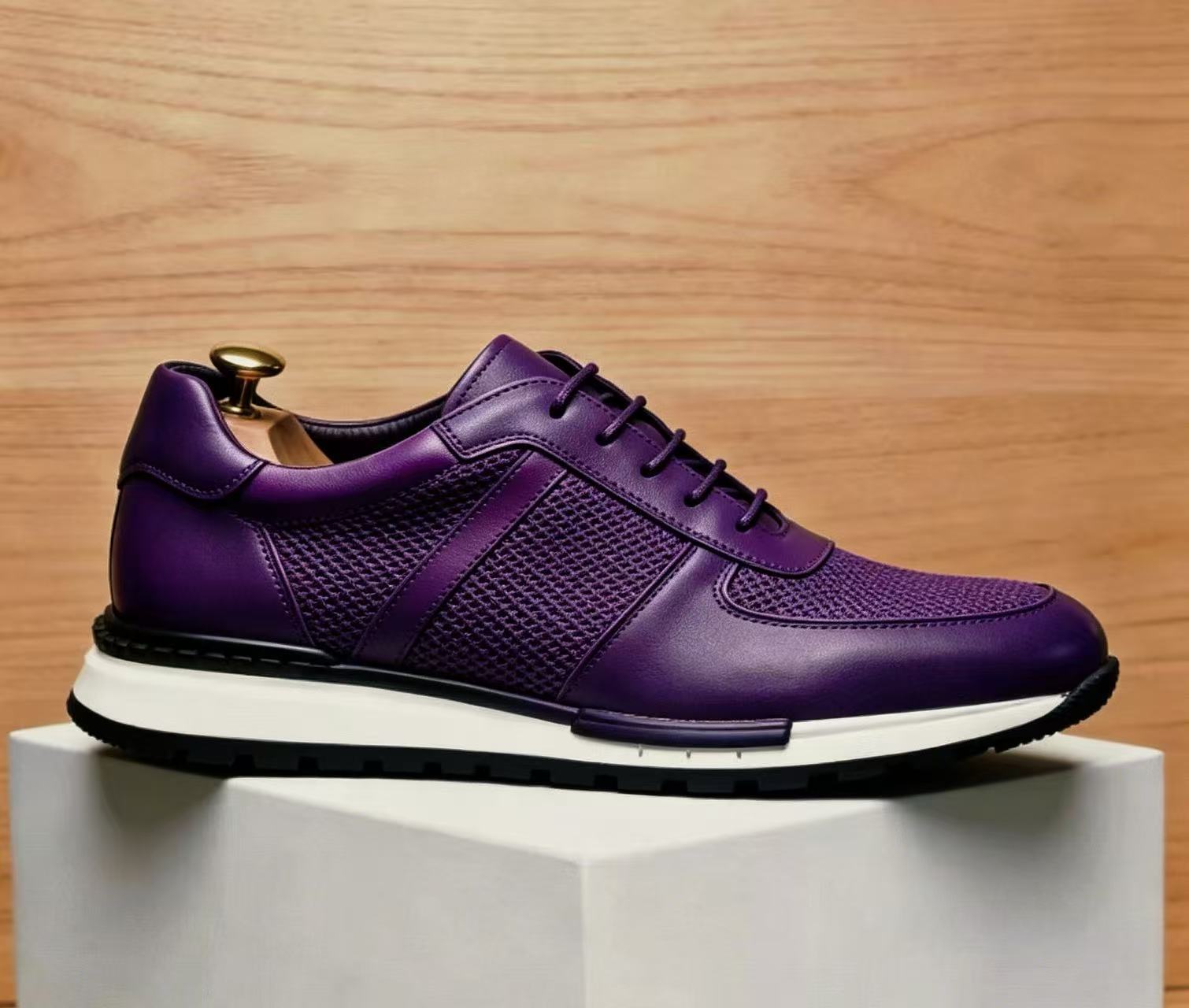 Zapatos de cuero casuales para hombre transpirables antideslizantes