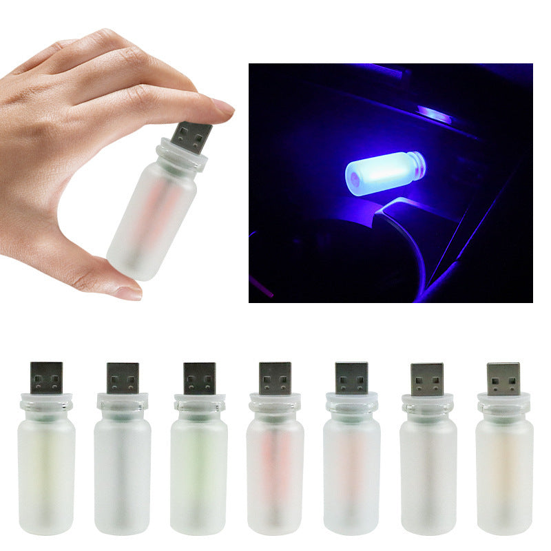 Luz ambiental de vidrio LED con control táctil USB