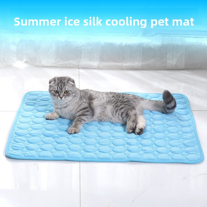 Alfombra de seda de hielo para mascotas de verano