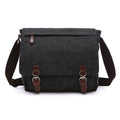 Canvas Messenger Bag with Laptop Compartment