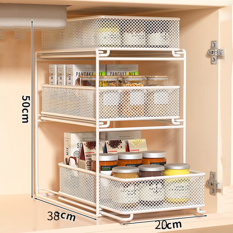 Estante de almacenamiento de cocina de varios niveles, organizador de fregadero multifuncional para el hogar