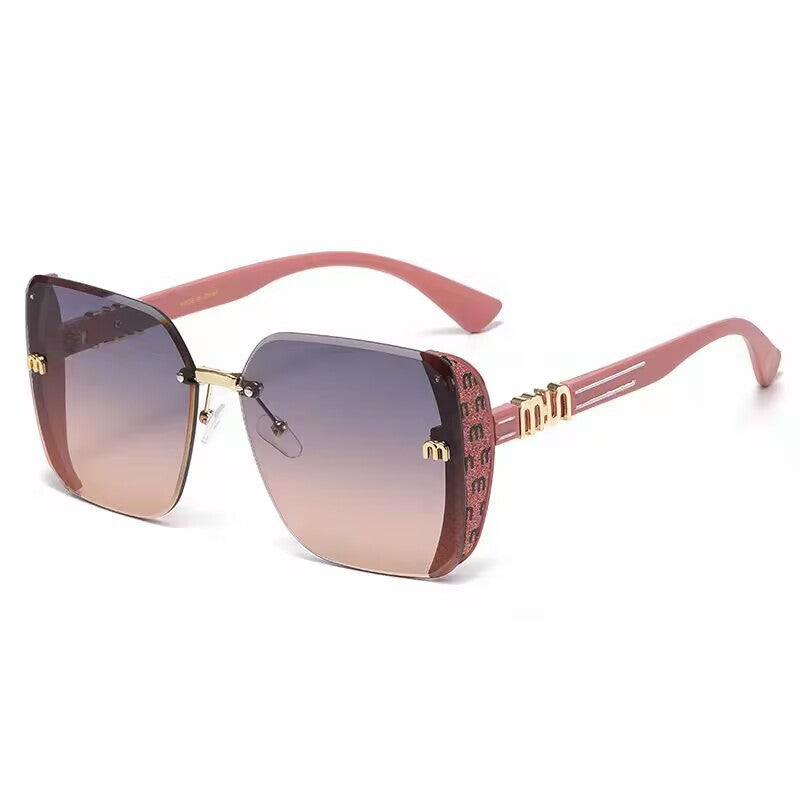 Gafas de sol de marco grande para mujer, gafas de sol cuadradas de moda de alta gama