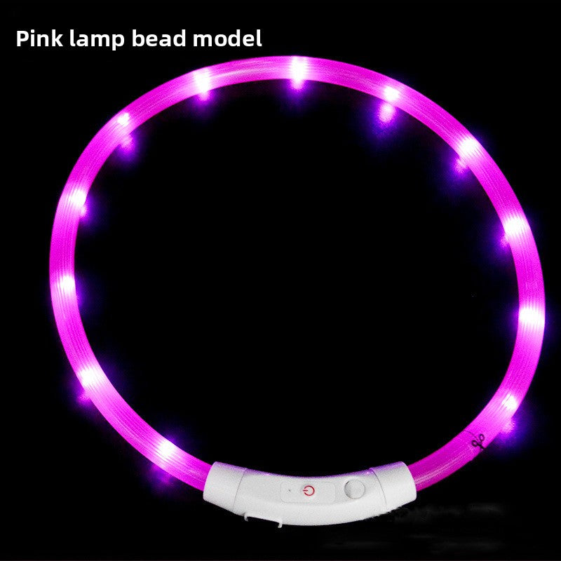 Collar de seguridad para mascotas LED recargable por USB