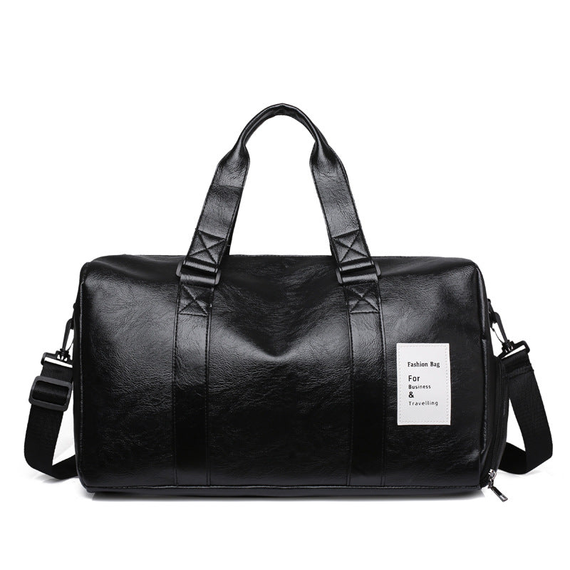 PU Leather Crossbody Bag with Shoe Compartment