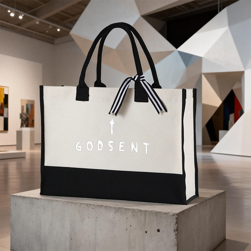 Bolsa de lona estampada