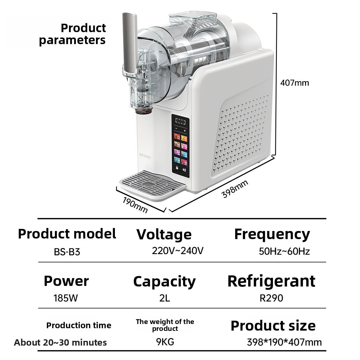 Automatic Ice Cream and Smoothie Maker