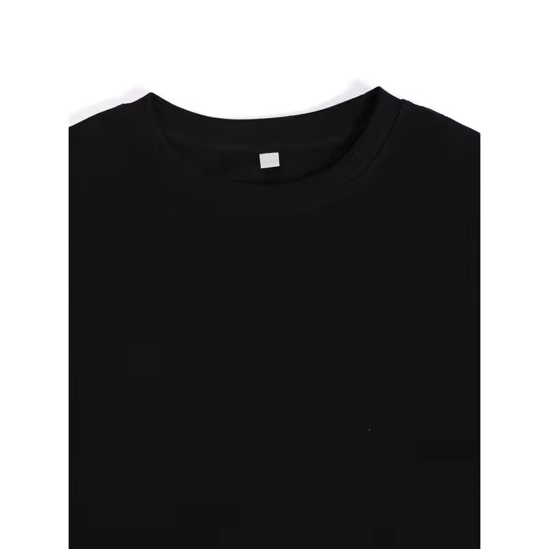 Camiseta de manga corta de algodón puro
