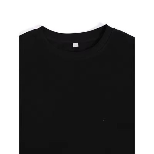 Camiseta de manga corta de algodón puro