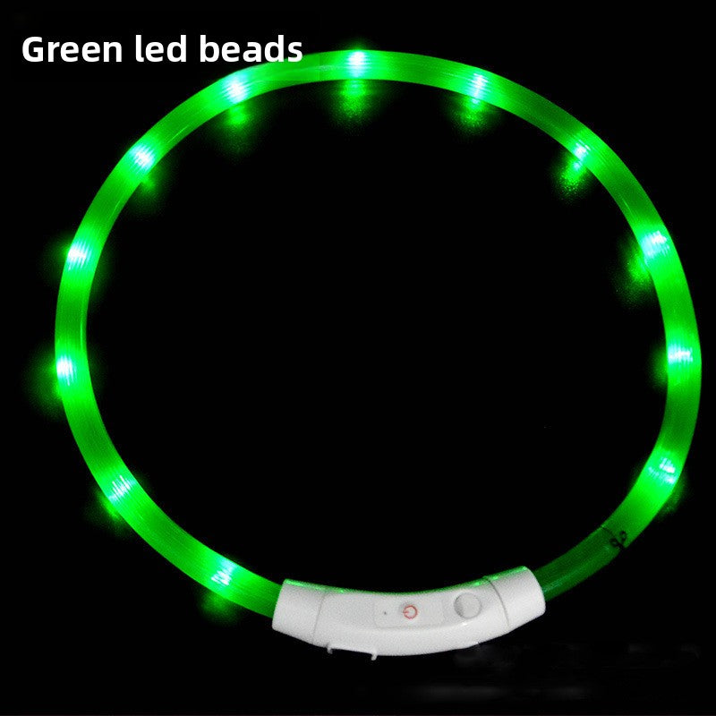 Collar de seguridad para mascotas LED recargable por USB