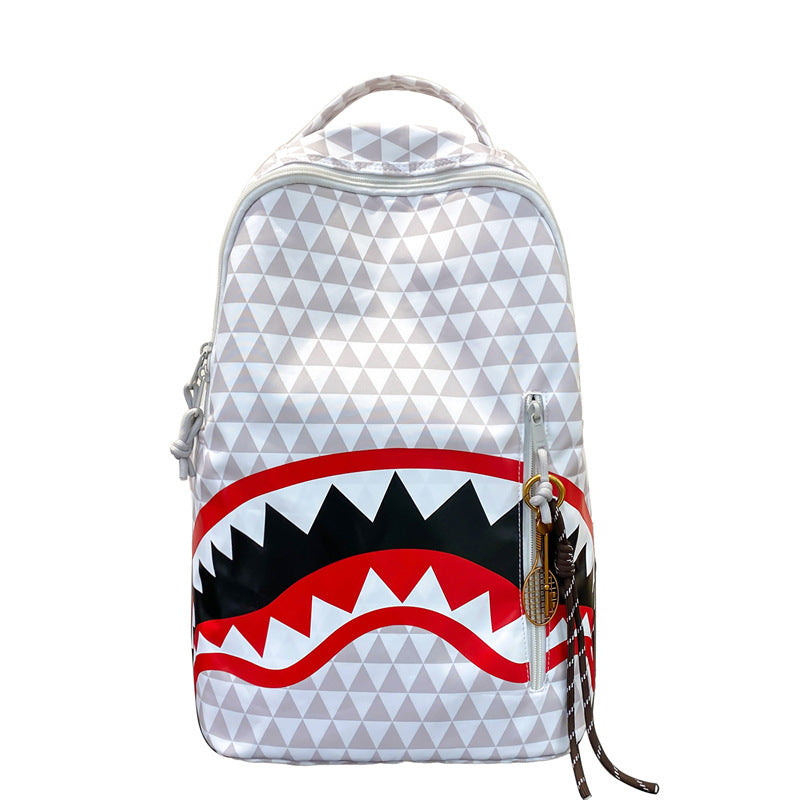 Mens Plaid Shark Backpack