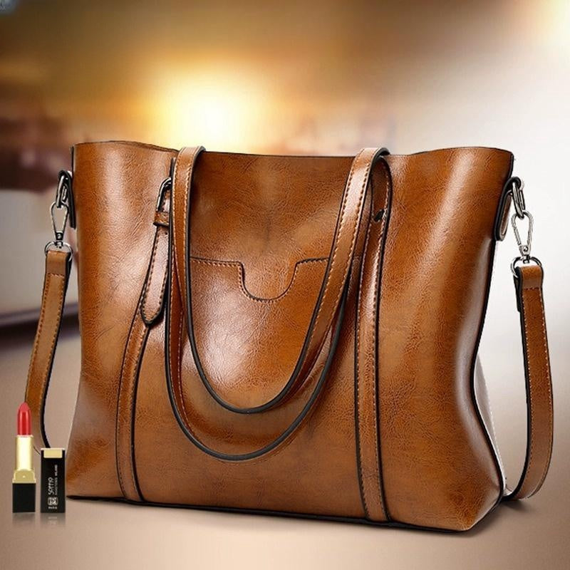 Genuine Leather Women Tote Bag