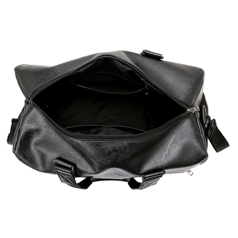 PU Leather Crossbody Bag with Shoe Compartment