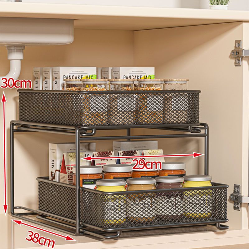 Estante de almacenamiento de cocina de varios niveles, organizador de fregadero multifuncional para el hogar
