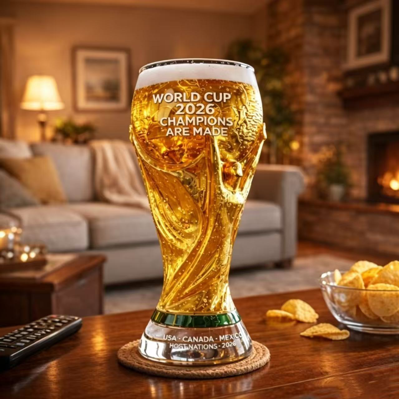 Vaso de cerveza artesanal creativa