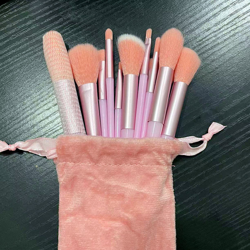 Juego de brochas de maquillaje de 13 piezas con bolsa de almacenamiento