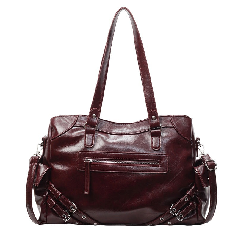 Stylish Motorcycle Tote Bag with Multiple Pockets