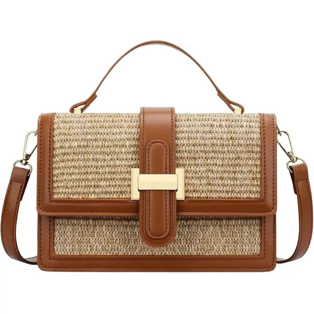 Woven Small Square Crossbody Bag