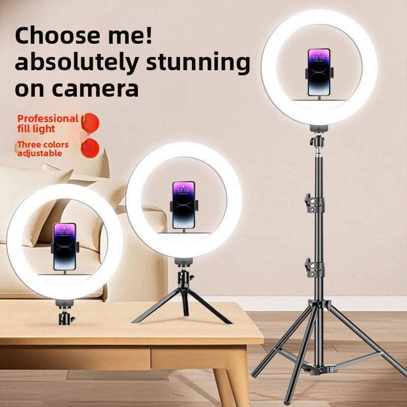 Luz de anillo USB de 10 pulgadas con soporte ajustable