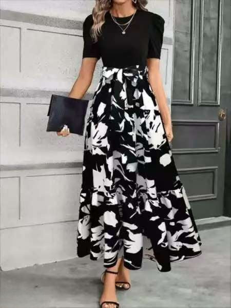 Elegant Short Sleeve Dress