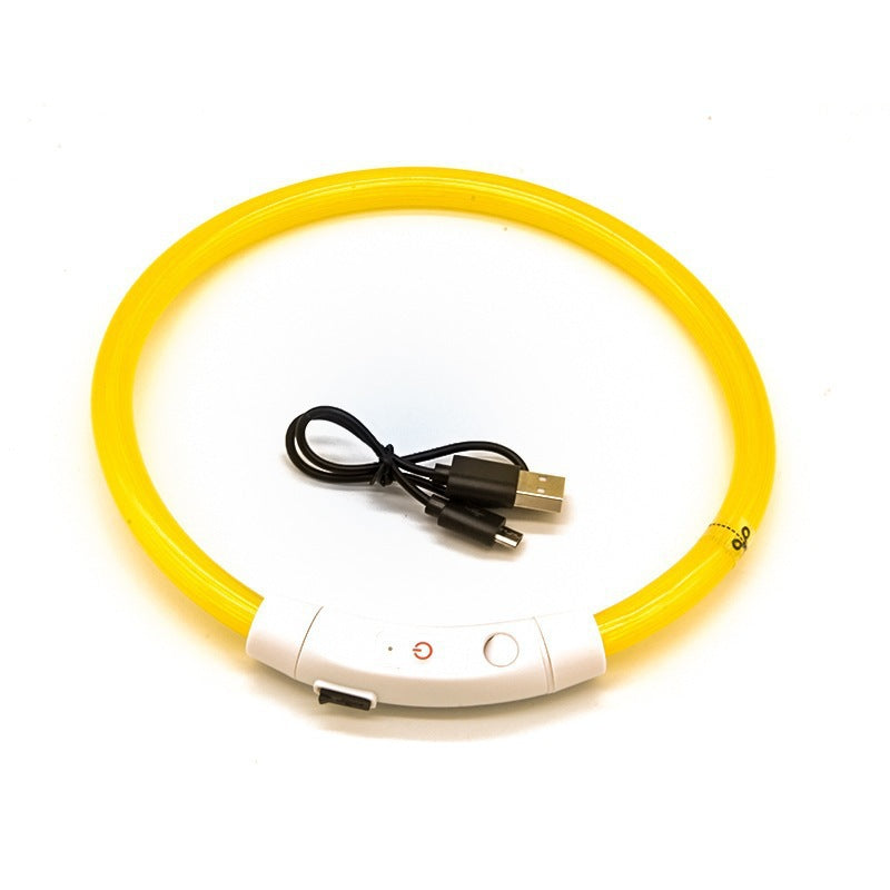 Collar de seguridad para mascotas LED recargable por USB