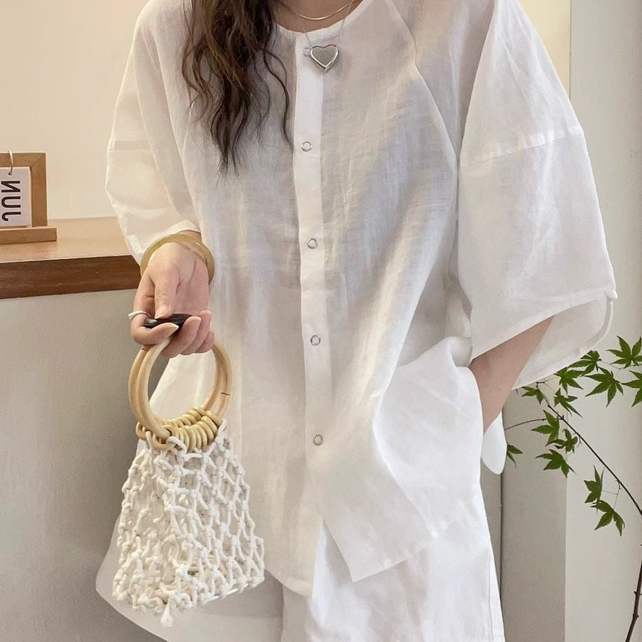 Womens Casual Batwing Sleeve Shirt