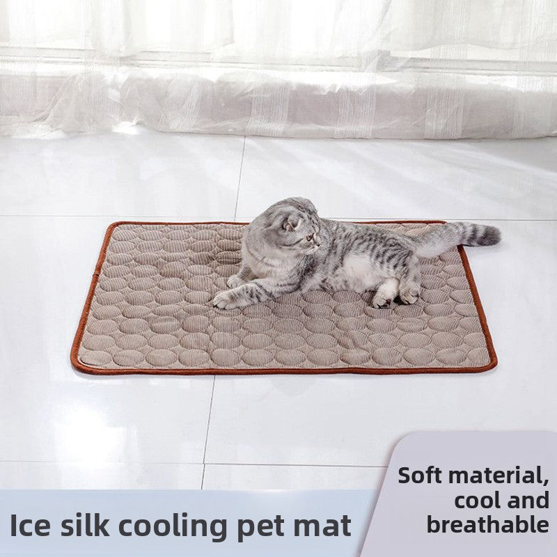 Alfombra de seda de hielo para mascotas de verano