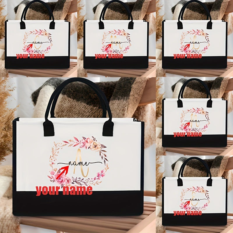 Bolsa de lona estampada