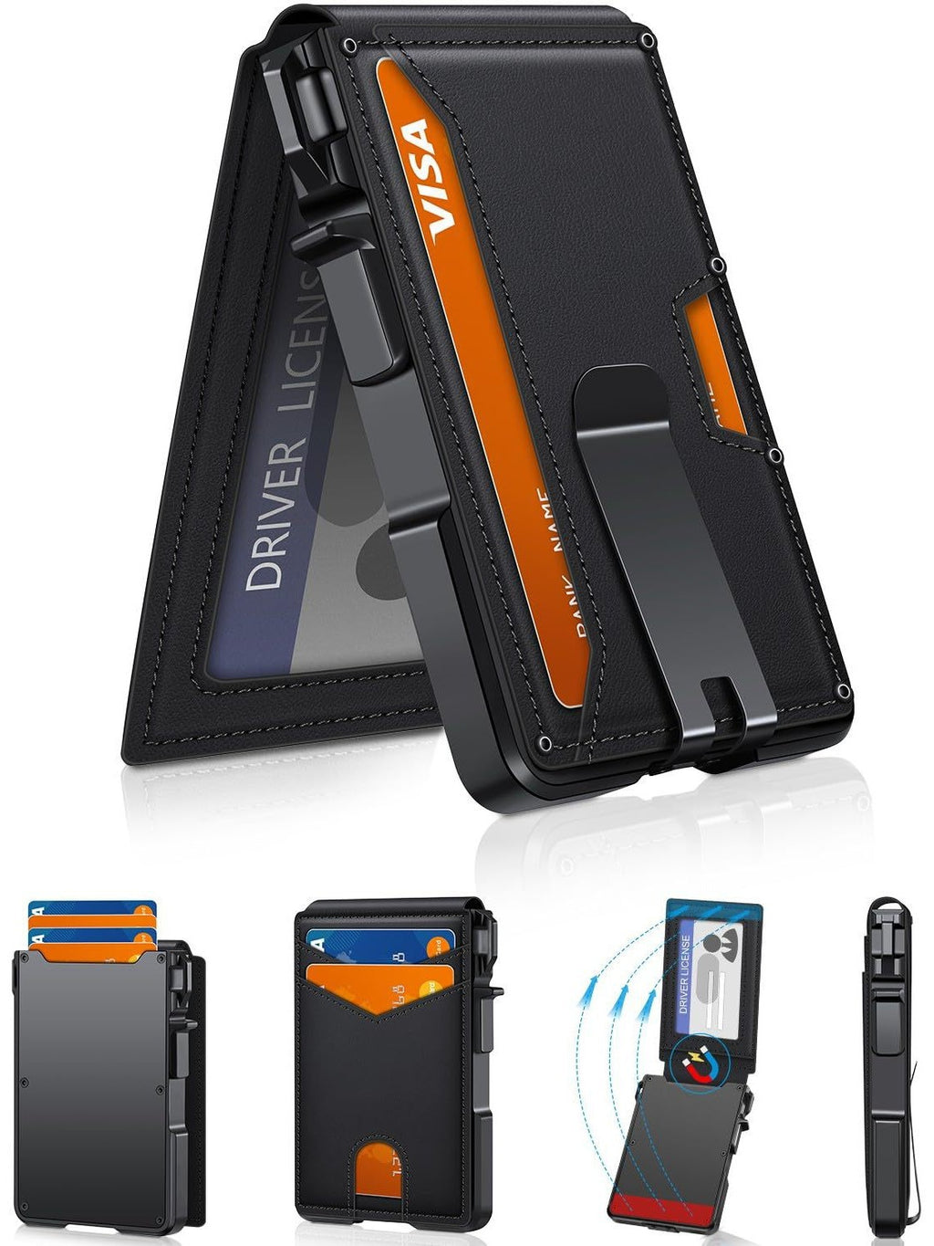 Cartera de metal con tarjetero RFID