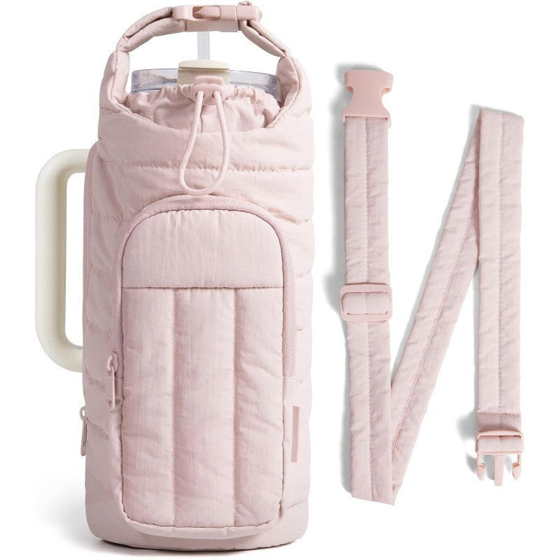 Portable Crossbody Water Bottle Bag for Outdoor Travel