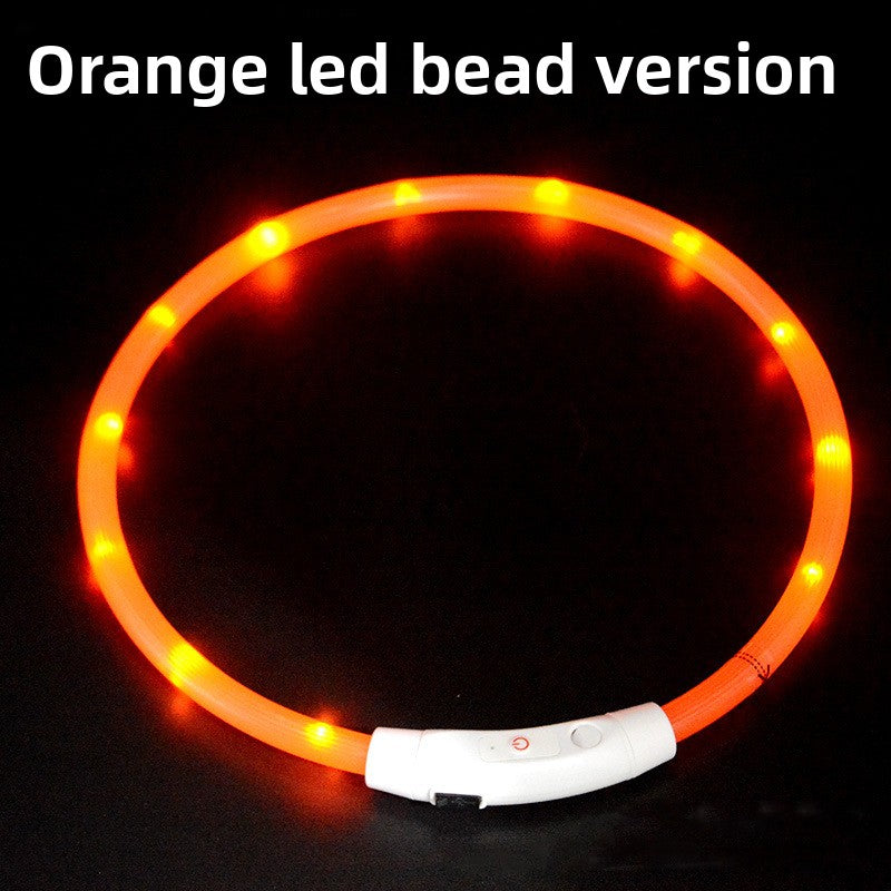 Collar de seguridad para mascotas LED recargable por USB