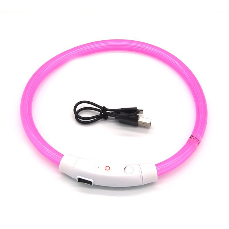 Collar de seguridad para mascotas LED recargable por USB