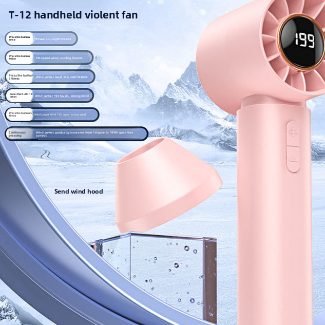 Ventilador recargable USB de mano Bladeless