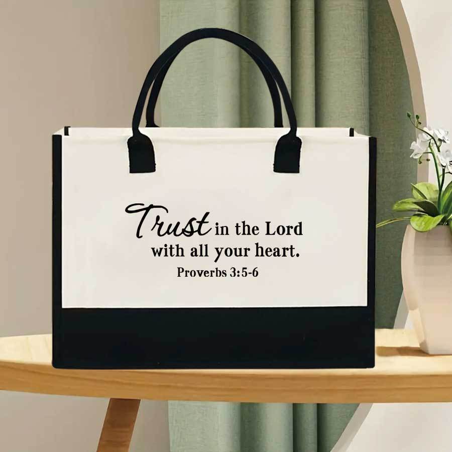 Bolsa de lona estampada