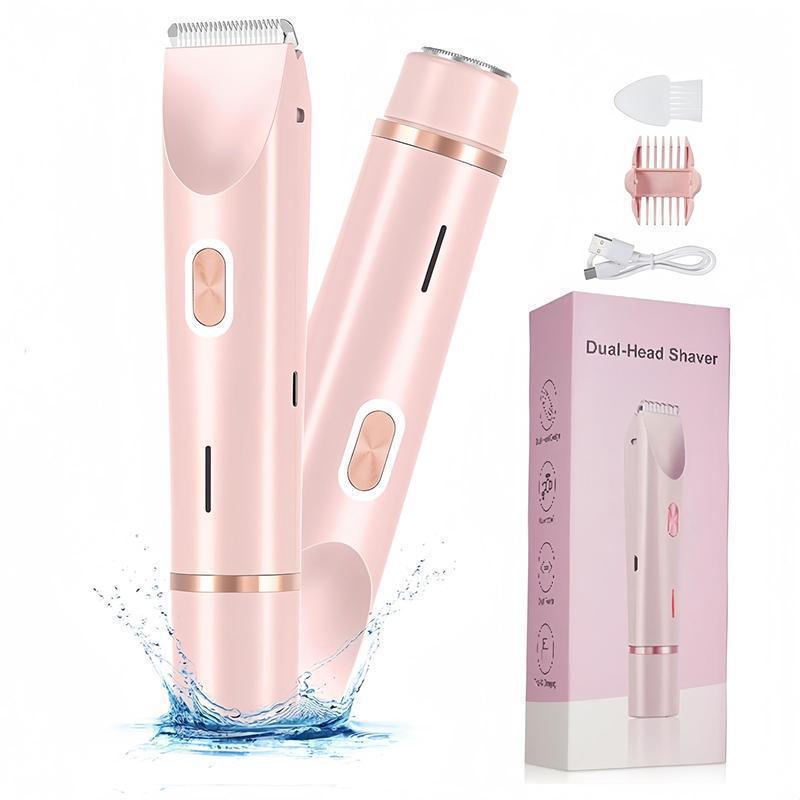 Afeitadora eléctrica recargable de doble cabeza para mujer