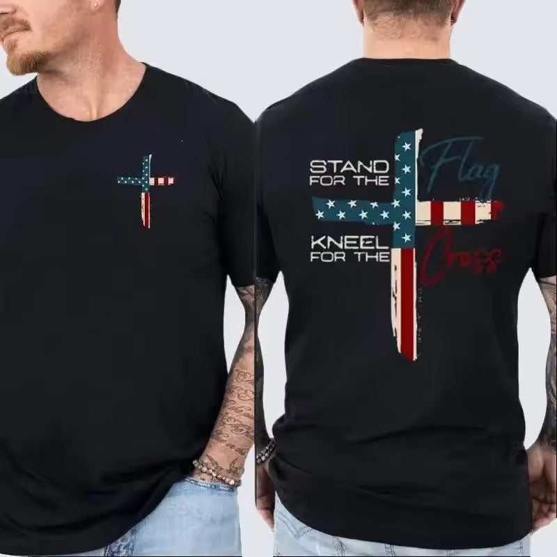 Camiseta de manga corta de algodón puro