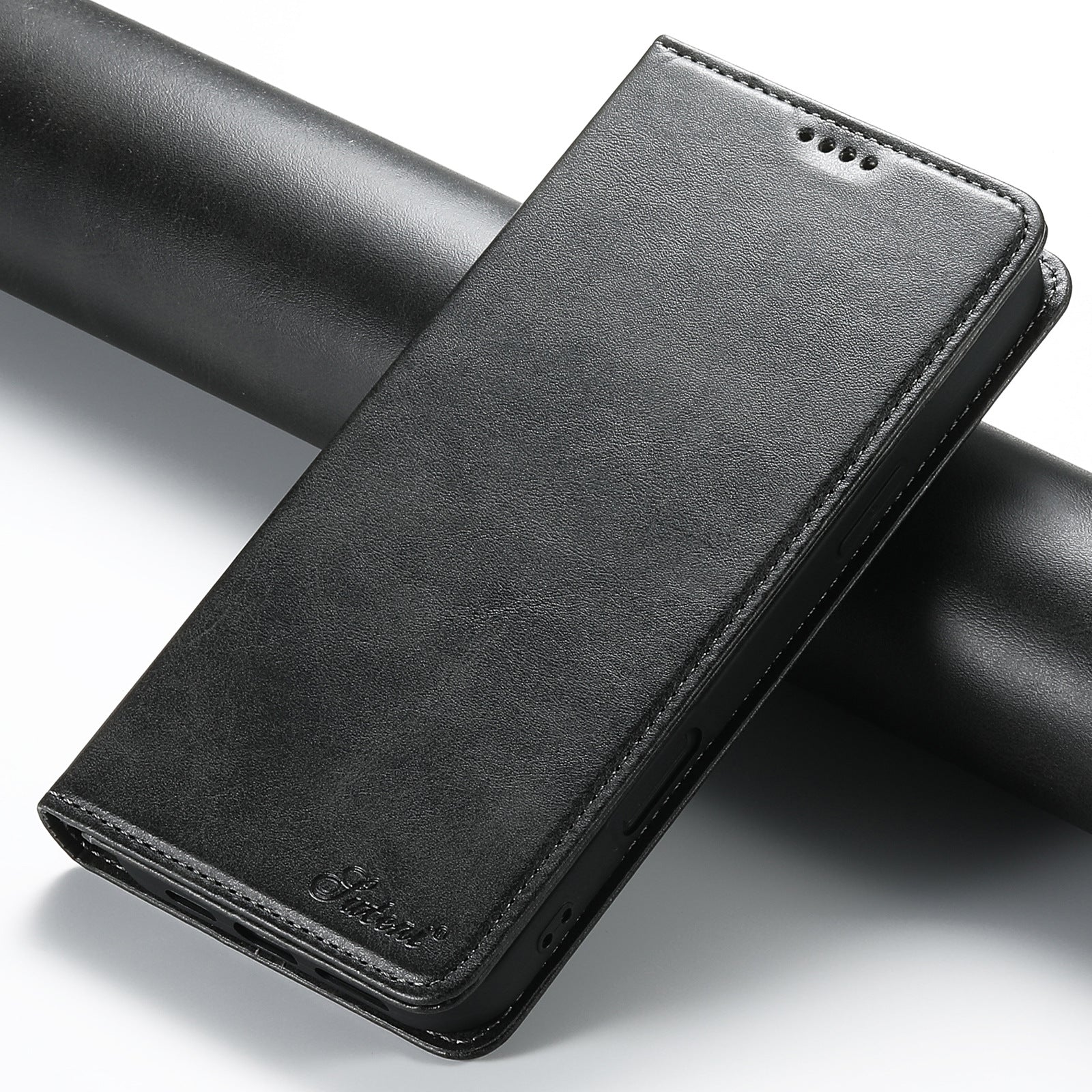Funda magnética de cuero para teléfono Samsung Galaxy