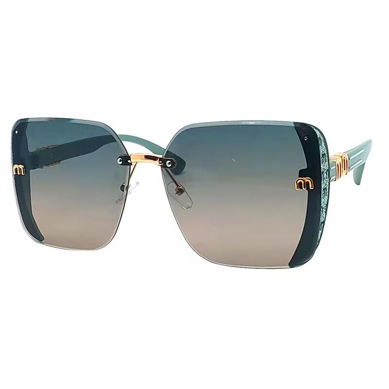 Gafas de sol de marco grande para mujer, gafas de sol cuadradas de moda de alta gama