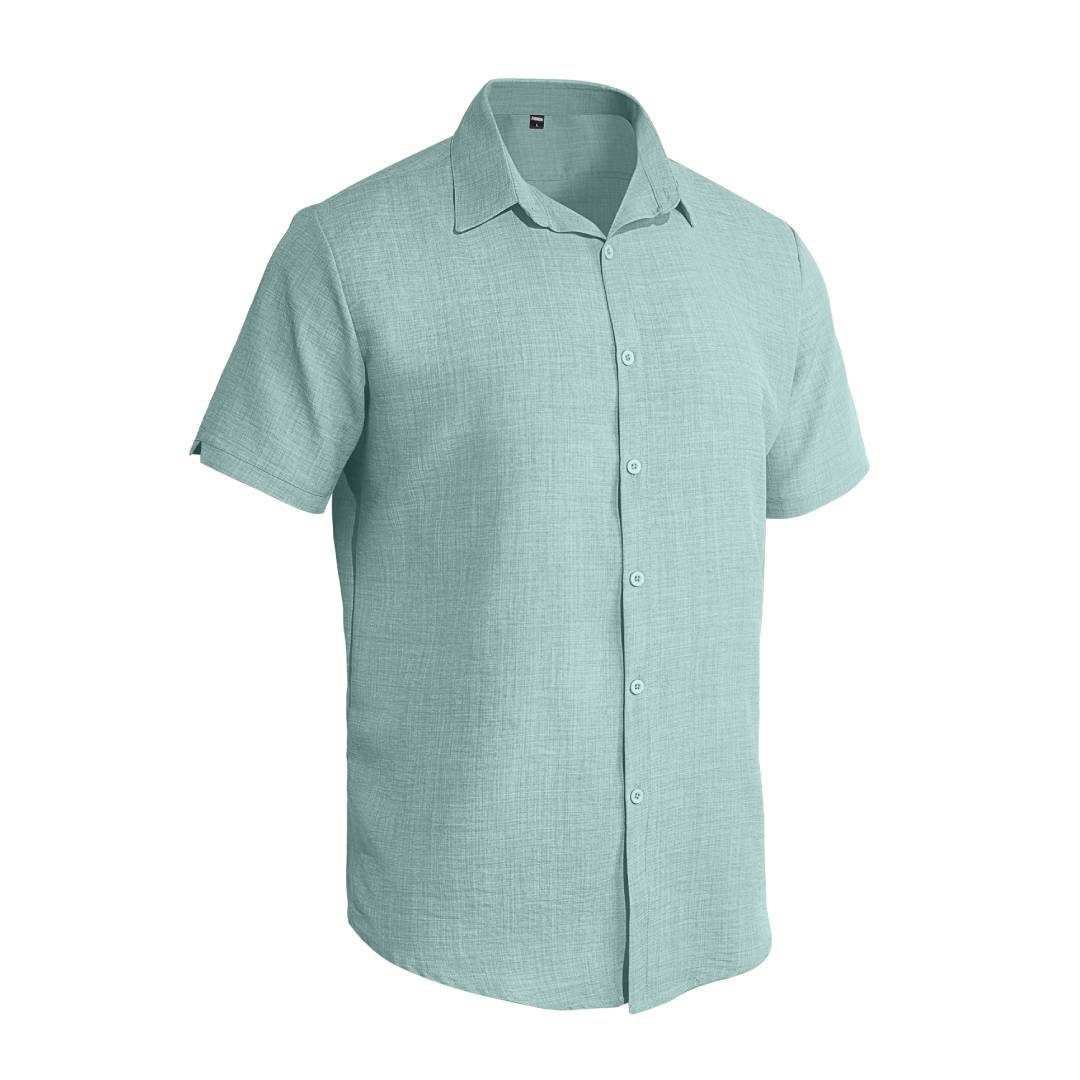 Mens Short Sleeve Lapel Shirt