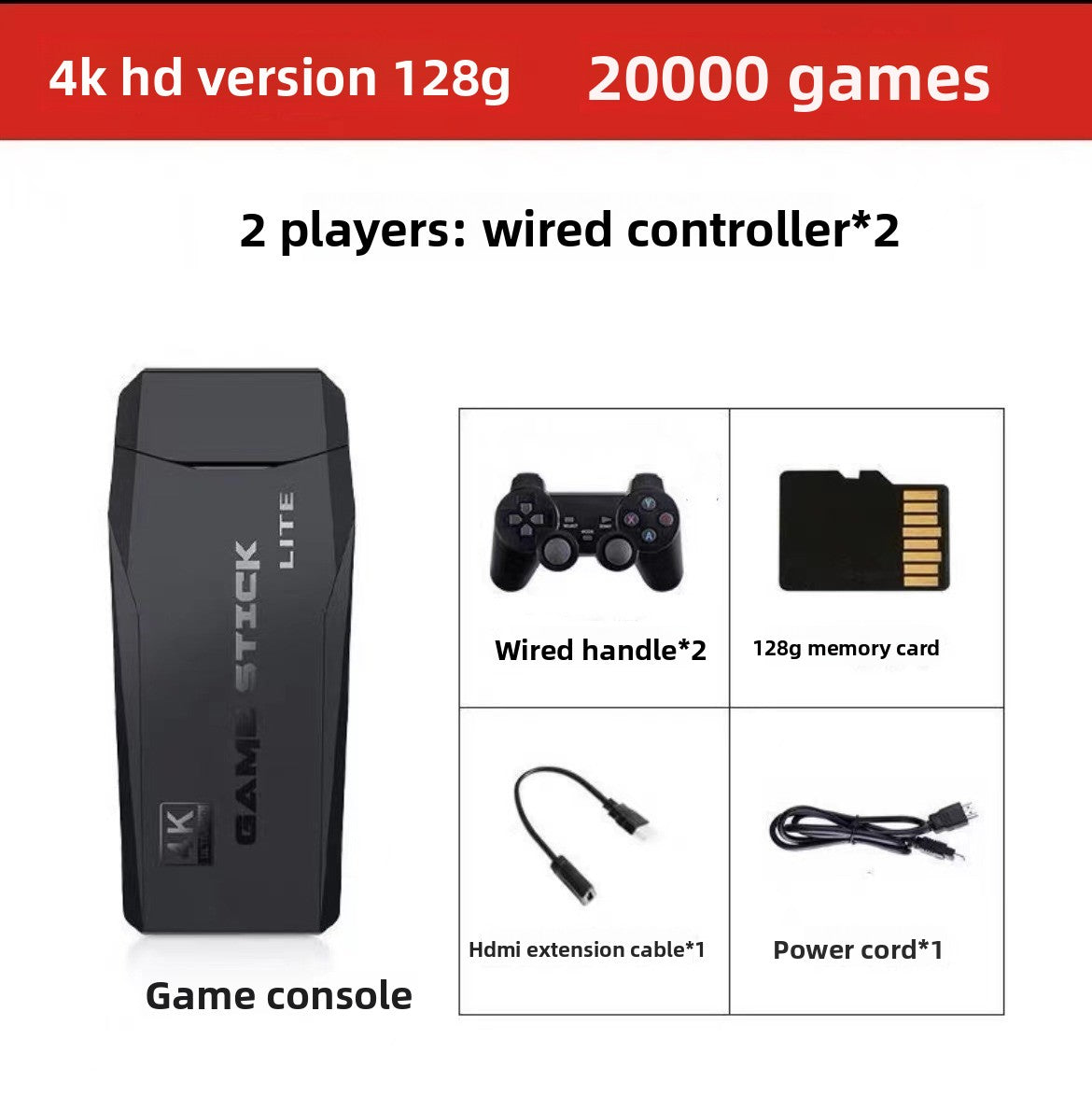 Wireless TV Game Console with 20,000 Classic Games