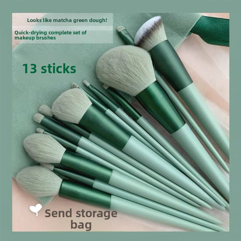 Juego de brochas de maquillaje de 13 piezas con bolsa de almacenamiento