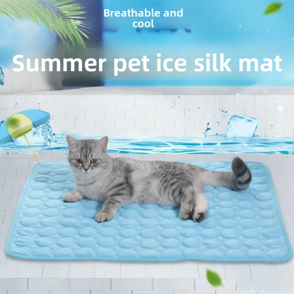 Alfombra de seda de hielo para mascotas de verano
