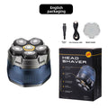 Magnetic rotating six-head shaving kit