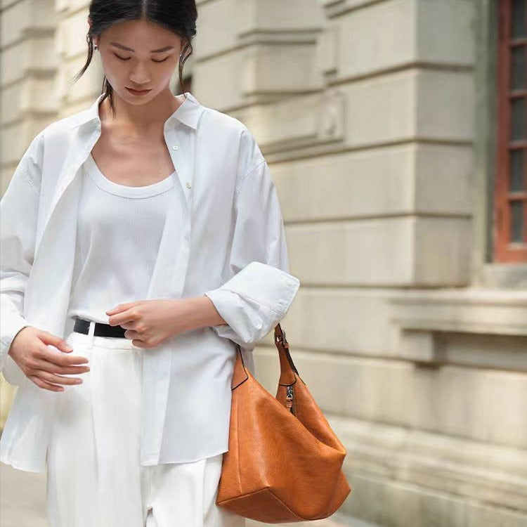 Genuine Leather Hobo Bag for Women
