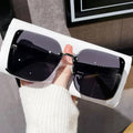 Gafas de sol de marco grande para mujer, gafas de sol cuadradas de moda de alta gama