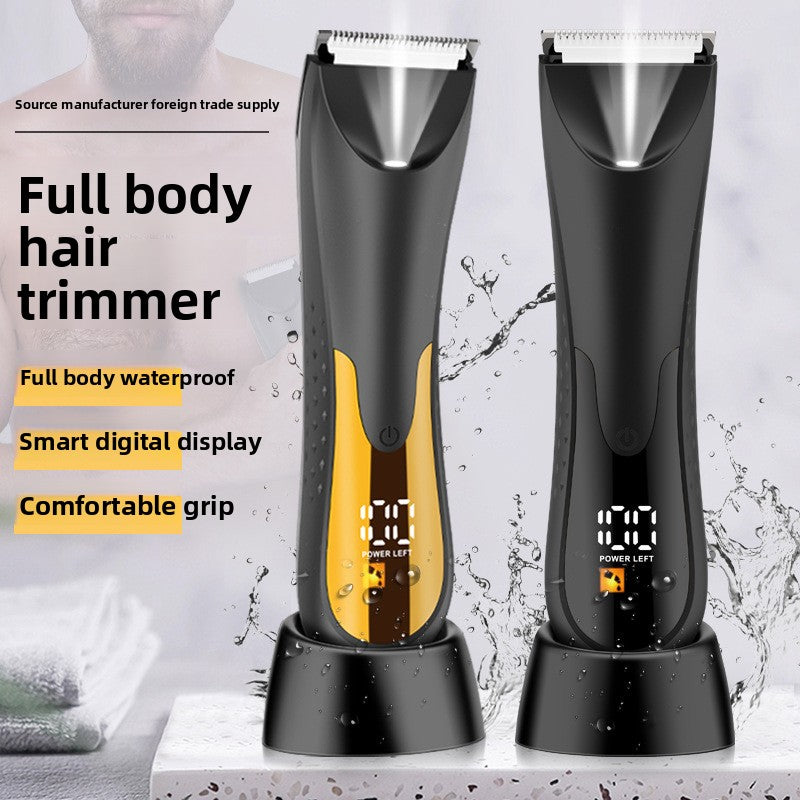 Shaving knife body hair trimmer