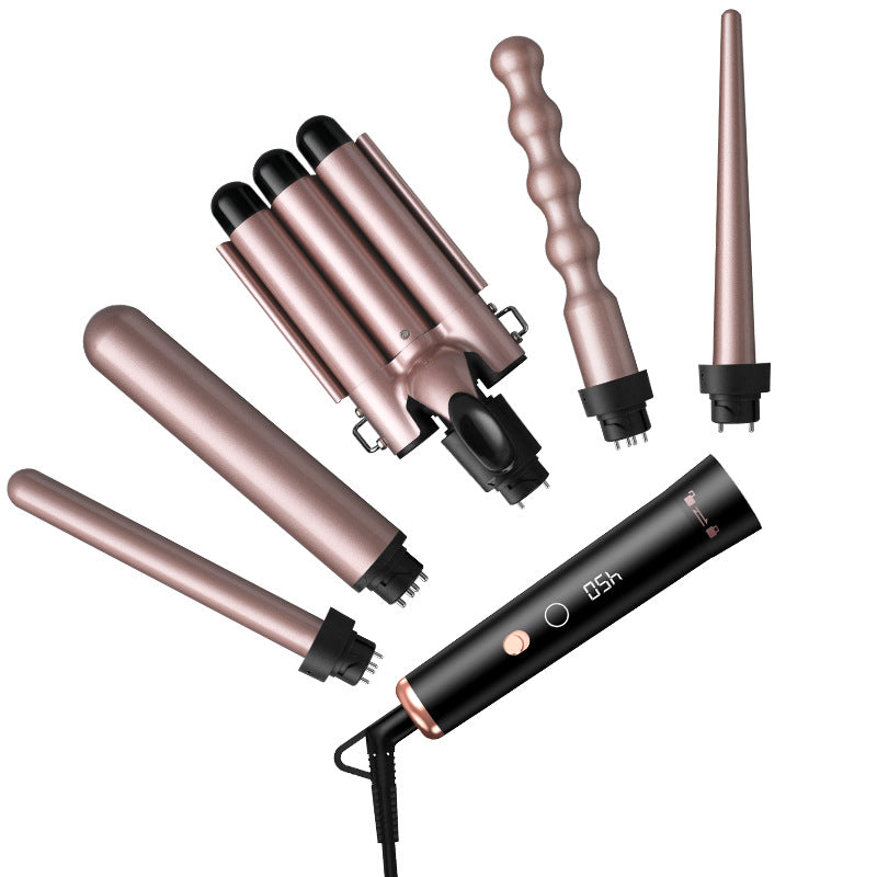 Multi Functional LCD Display Hair Curling Iron