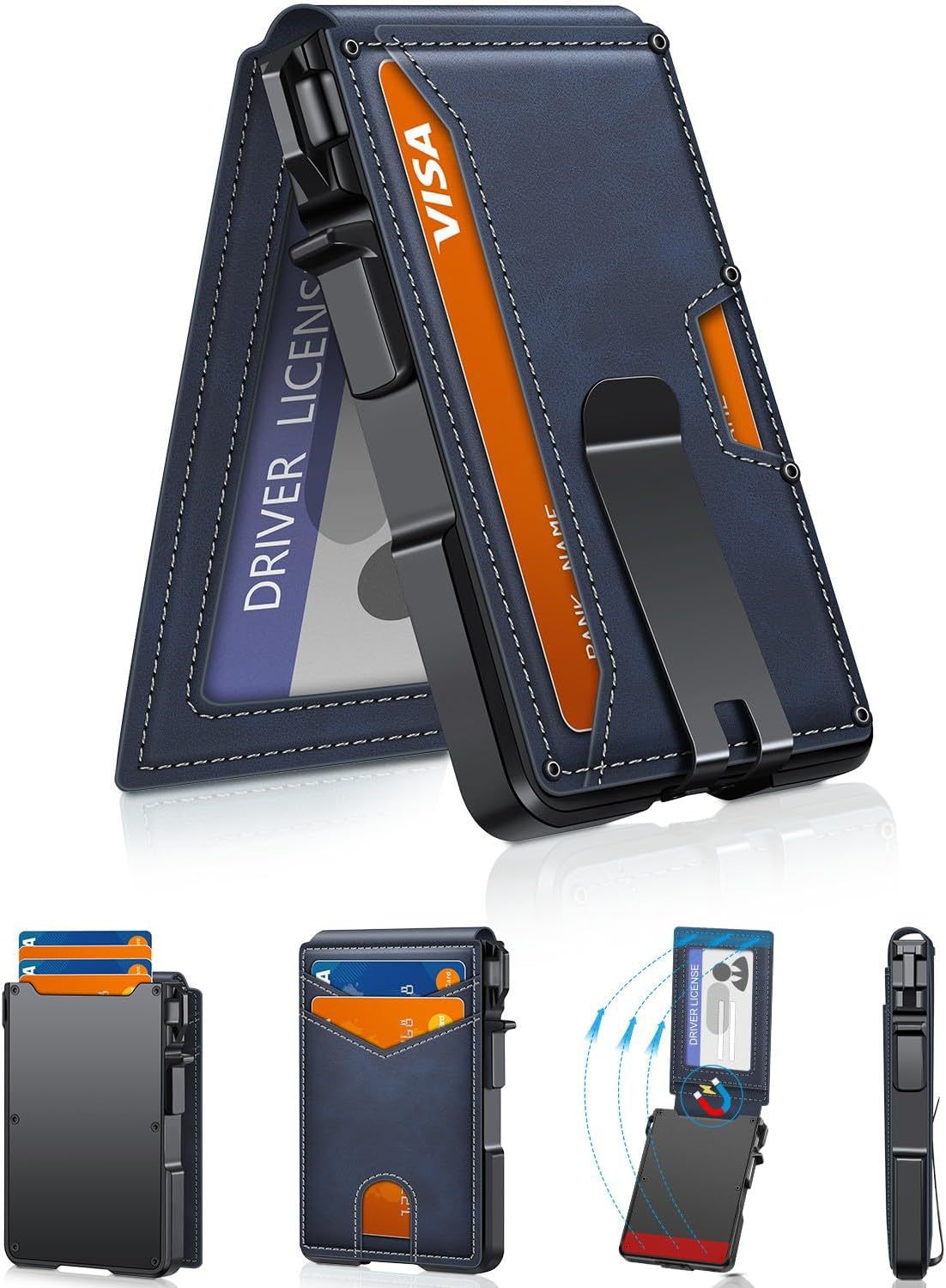 Cartera de metal con tarjetero RFID