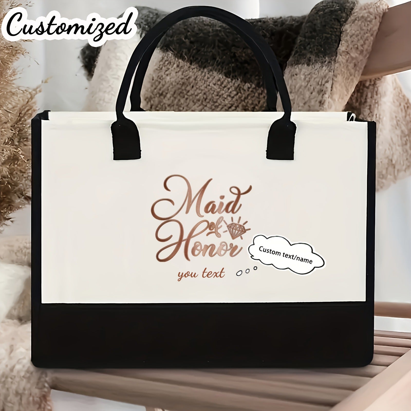 Bolsa de lona estampada