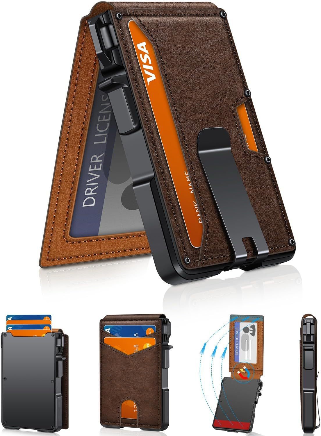 Cartera de metal con tarjetero RFID